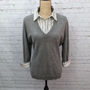 New York & Company Sweater Shirt XL
